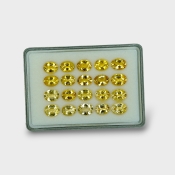 Yellow Beryl 10x8mm Faceted Oval AAA Gemstones Parcel - 170592