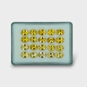 Yellow Beryl 10x8mm Faceted Oval AAA Gemstones Parcel - 170592