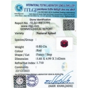 Red Spinel 5.59x4.99mm Faceted Fancy AAA Loose Gemstone - 170549
