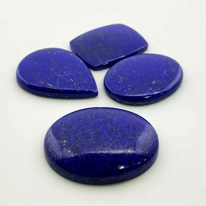 418 Cts. Lapis Lazuli 78.40-163.20Cts. Smooth Mix Shape AAA Grade Cabochons Parcel - Total 4 Pc.