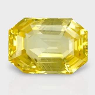 11.33 Cts. Yellow Sapphire 13.69x9.72mm Step Cut Octagon Shape AA+ Grade Loose Gemstone - Total 1 Pc.