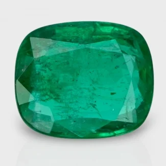 5.42 Cts. Emerald 12.26X10.32mm Faceted Cushion Shape AA Grade Loose Gemstone - Total 1 Pc.
