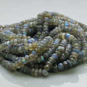 Labradorite 4.5-6mm Faceted Rondelle A Gemstone Beads Strand - 170589