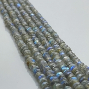 Labradorite 4.5-6mm Faceted Rondelle A Gemstone Beads Strand - 170589