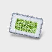 Peridot 6x4mm Faceted Cushion AA Gemstones Parcel - 180186