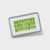 Peridot 6x4mm Faceted Cushion AA Gemstones Parcel - 180197