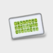 Peridot 6x4mm Faceted Cushion AA Gemstones Parcel - 180197