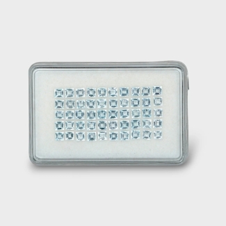 6.79 Cts. Aquamarine 3mm Step Cut Square Shape A+ Grade Gemstones Parcel - Total 50 Pc.