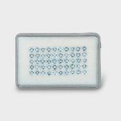 6.79 Cts. Aquamarine 3mm Step Cut Square Shape A+ Grade Gemstones Parcel - Total 50 Pc.