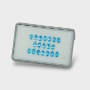 Swiss Blue Topaz 5x3mm Faceted Oval AAA Gemstones Parcel - 180132