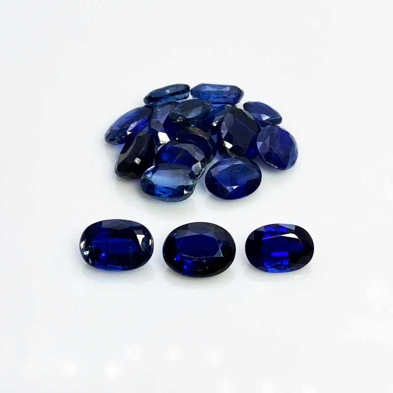 32.2 Cts. Kyanite 5X7-7X9mm Faceted Oval Shape B Grade Gemstones Parcel - Total 17 Pc.
