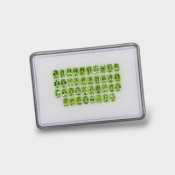 Peridot 6x4mm Faceted Cushion AA Gemstones Parcel - 180210