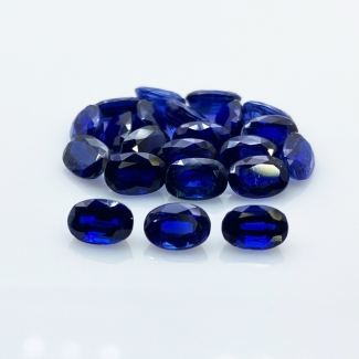 15.58 Cts. Kyanite 6x4mm Faceted Oval Shape A+ Grade Gemstones Parcel - Total 22 Pc.