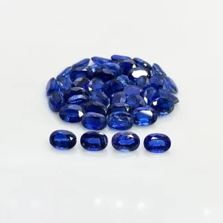 43.68 Cts. Kyanite 7x5mm Faceted Oval Shape B Grade Gemstones Parcel - Total 41 Pc.