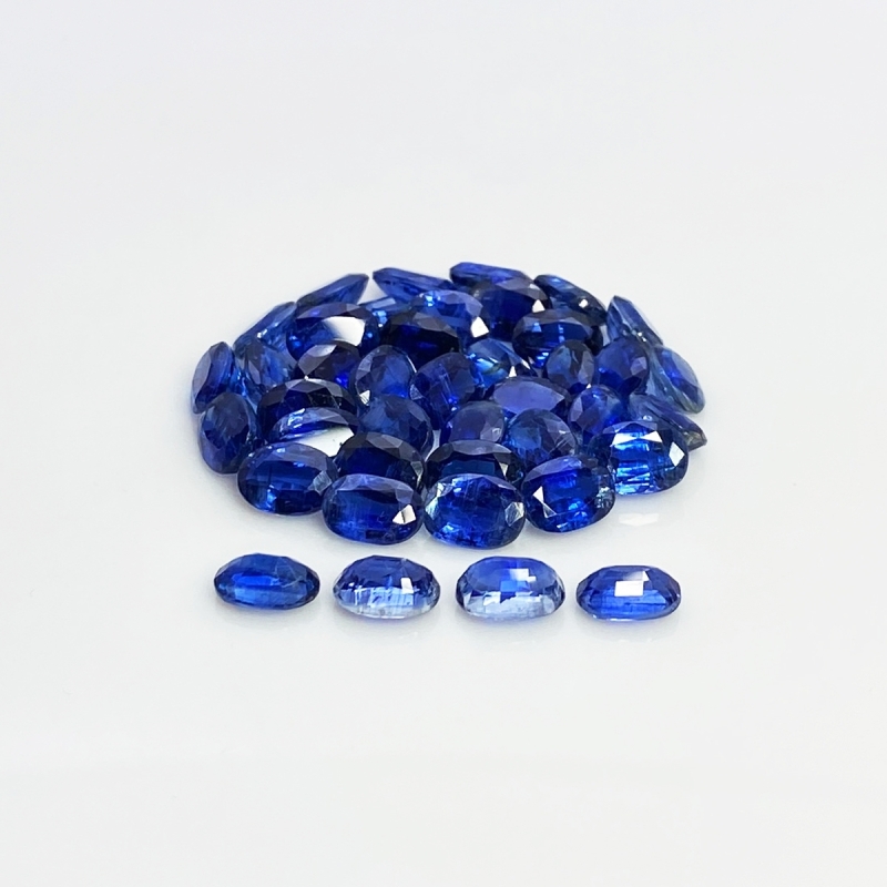 Kyanite 7x5mm Faceted Oval B Gemstones Parcel - 170876