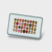 Multi Color Tourmaline 4x3-5x3mm Faceted Oval AA Gemstones Parcel - 180220