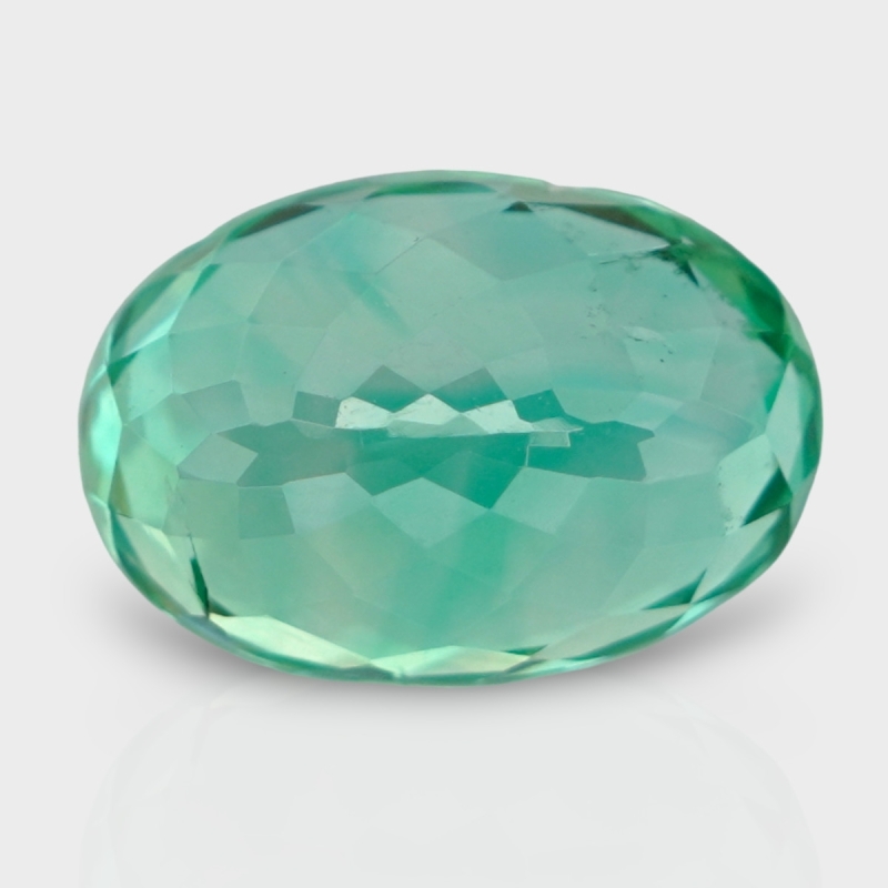 Green Kunzite 14.5x10.5mm Faceted Oval AAA Loose Gemstone - 170983