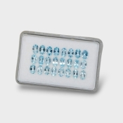 Aquamarine 6x4mm Faceted Oval AA+ Gemstones Parcel - 170933