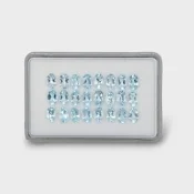 9.35 Cts. Aquamarine 6x4mm Faceted Oval Shape AA Grade Gemstones Parcel - Total 24 Pc.