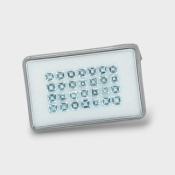 Aquamarine 4mm Step Cut Square A+ Gemstones Parcel - 180001