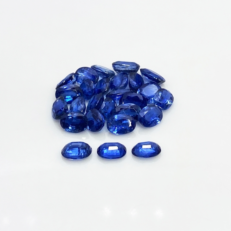 Kyanite 7x5mm Faceted Oval A Gemstones Parcel - 170870