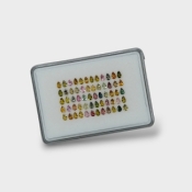 Multi Color Tourmaline 5x3mm Faceted Pear AA Gemstones Parcel - 180226