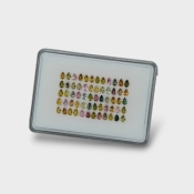 Multi Color Tourmaline 5x3mm Faceted Pear AA Gemstones Parcel - 180226