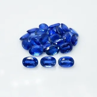 13.49 Cts. Kyanite 6x4mm Faceted Oval Shape AA Grade Gemstones Parcel - Total 24 Pc.
