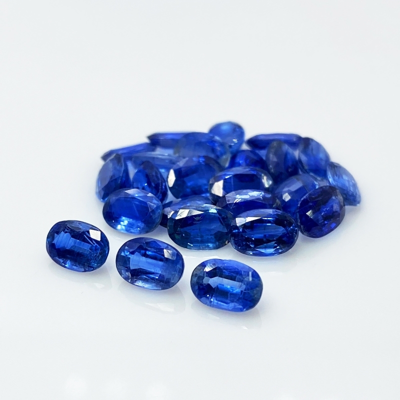 Kyanite 6x4mm Faceted Oval AA Gemstones Parcel - 170894