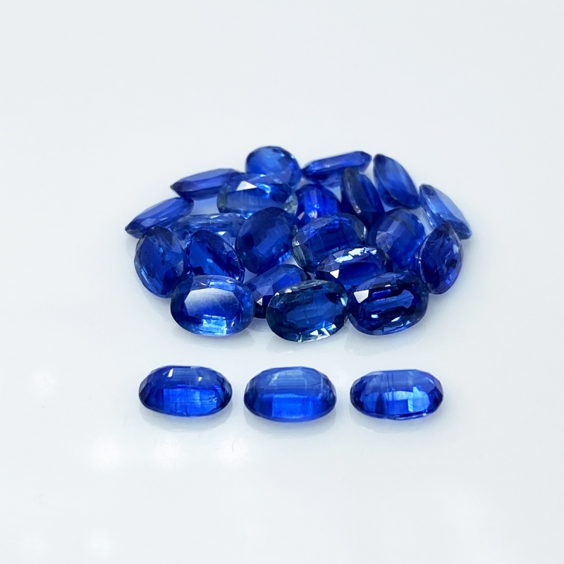 Kyanite 6x4mm Faceted Oval AA Gemstones Parcel - 170894
