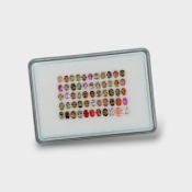 Multi Color Tourmaline 4x3-6x3mm Faceted Oval AA Gemstones Parcel - 180223