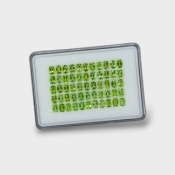 Peridot 6x4mm Faceted Cushion AA+ Gemstones Parcel - 180183