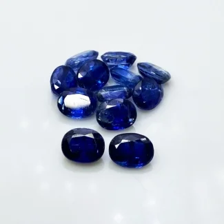 29 Cts. Kyanite 9X7mm Faceted Oval Shape A Grade Gemstones Parcel - Total 12 Pc.