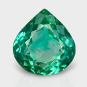 12.84 Cts. Green Kunzite 14.5mm Faceted Heart Shape AAA Grade Loose Gemstone - Total 1 Pc.