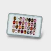 Multi Color Tourmaline 6x4mm Faceted Oval AA Gemstones Parcel - 180213