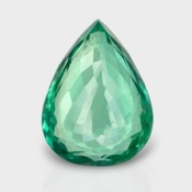 Green Kunzite 21x16mm Faceted Pear AA+ Loose Gemstone - 170981
