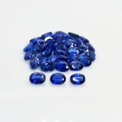 40.8 Cts. Kyanite 7x5mm Faceted Oval Shape A Grade Gemstones Parcel - Total 40 Pc.
