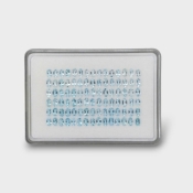 16.62 Cts. Aquamarine 5x3mm Faceted Oval Shape AA Grade Gemstones Parcel - Total 90 Pc.