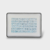 17.15 Cts. Aquamarine 5x3mm Faceted Oval Shape AA Grade Gemstones Parcel - Total 90 Pc.