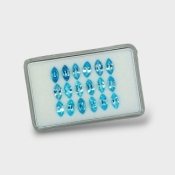 Swiss Blue Topaz 8x4mm Faceted Marquise AAA Gemstones Parcel - 180110