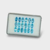 Swiss Blue Topaz 8x4mm Faceted Marquise AAA Gemstones Parcel - 180110