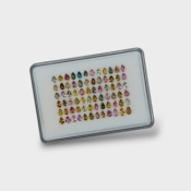 Multi Color Tourmaline 4x3-5x3mm Faceted Pear AA Gemstones Parcel - 180225