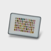 Multi Color Tourmaline 4x3-5x3mm Faceted Pear AA Gemstones Parcel - 180225