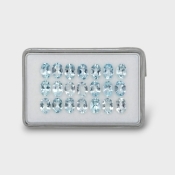 13.22 Cts. Aquamarine 7x5mm Faceted Oval Shape AA Grade Gemstones Parcel - Total 21 Pc.