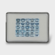 46.1 Cts. Sky Blue Topaz 8x6mm Step Cut Octagon Shape AA+ Grade Gemstones Parcel - Total 25 Pc.