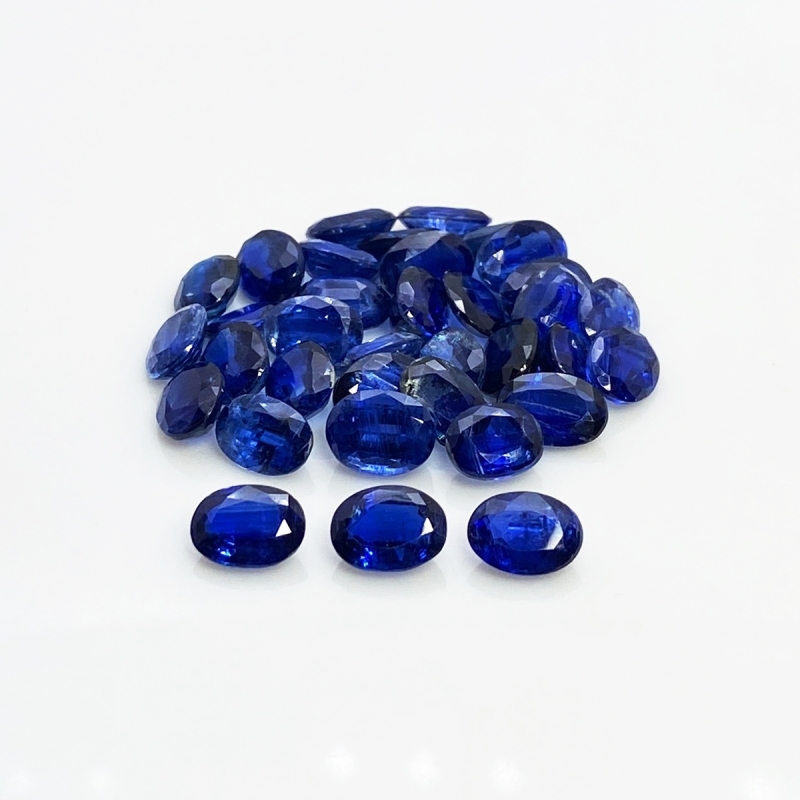50.9 Cts. Kyanite 8X6mm Faceted Oval Shape A Grade Gemstones Parcel - Total 35 Pc.