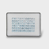 18.7 Cts. Aquamarine 5x4mm Faceted Oval Shape A+ Grade Gemstones Parcel - Total 72 Pc.