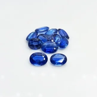 24.1 Cts. Kyanite 6X9-7X10mm Faceted Oval Shape A+ Grade Gemstones Parcel - Total 11 Pc.