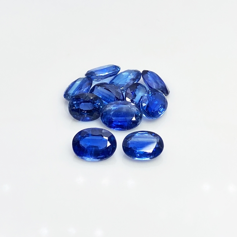 24.1 Cts. Kyanite 6X9-7X10mm Faceted Oval Shape A+ Grade Gemstones Parcel - Total 11 Pc.
