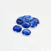 Kyanite 6X9-7X10mm Faceted Oval A+ Gemstones Parcel - 180236